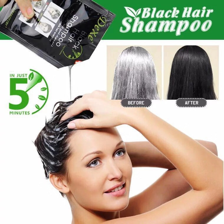 shampoo tinte cubre canas negro