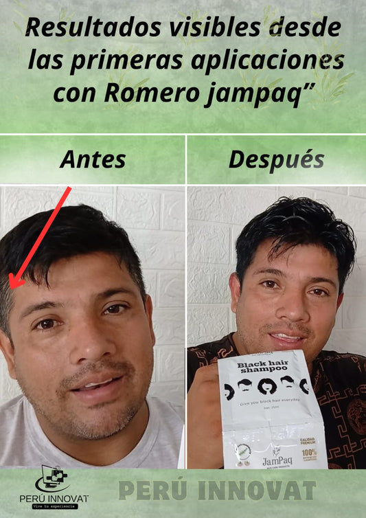 Shampo original negro caja de 10 cojines Jampaq - Perú Innovat