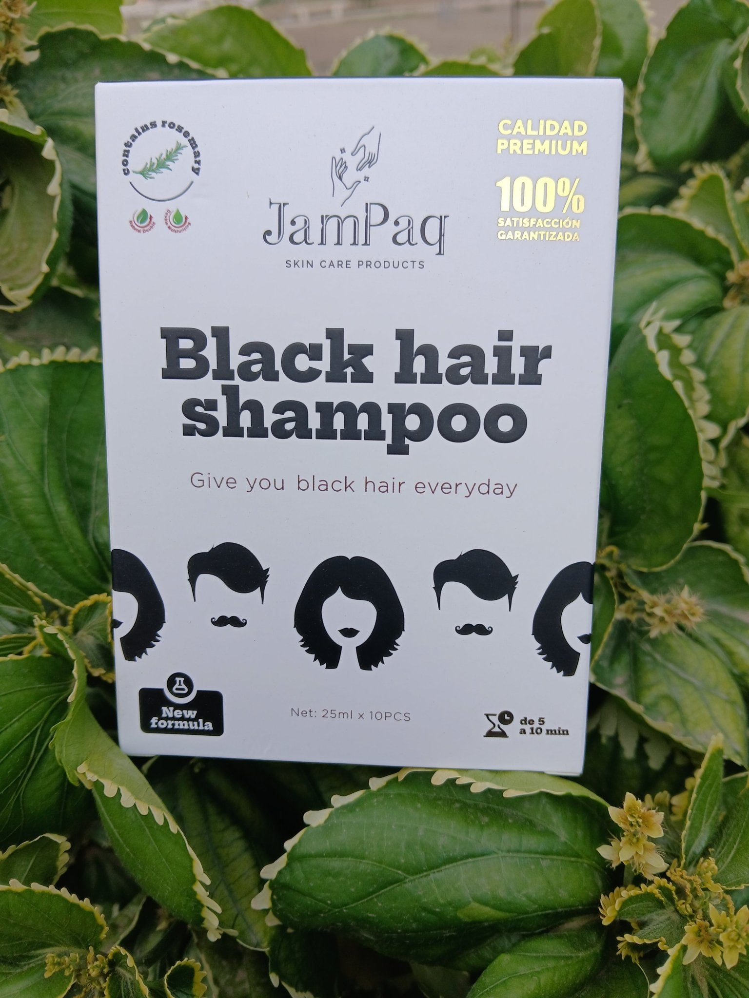 Shampo original negro caja de 10 cojines Jampaq - Perú Innovat