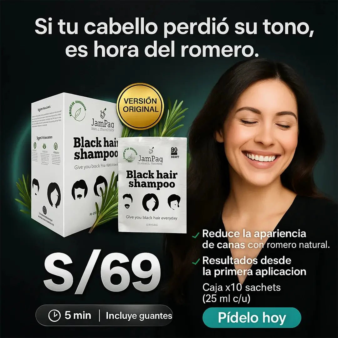 Shampoo para Canas con Romero – ORIGINAL - Perú Innovat